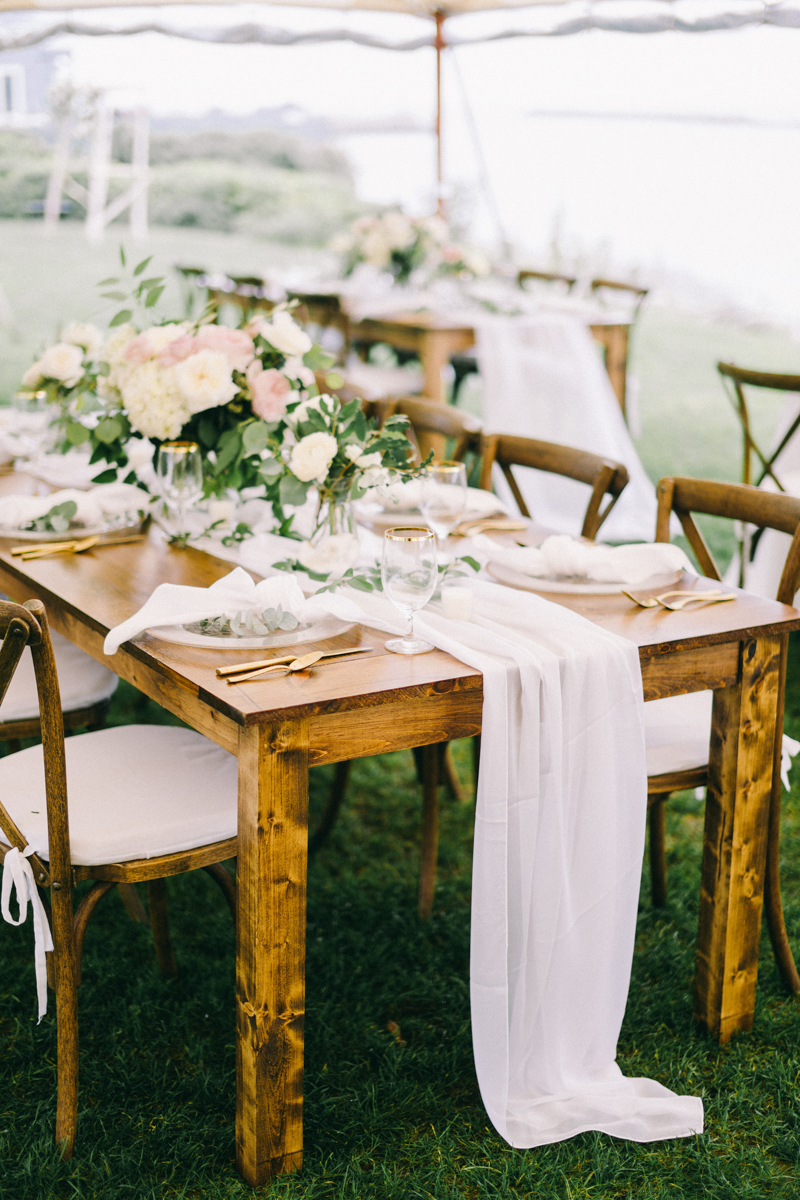 Kennebunkport Wedding with candlelit reception