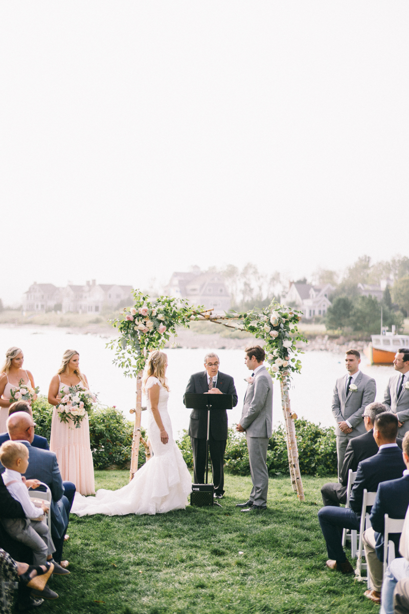 Kennebunkport Wedding with candlelit reception