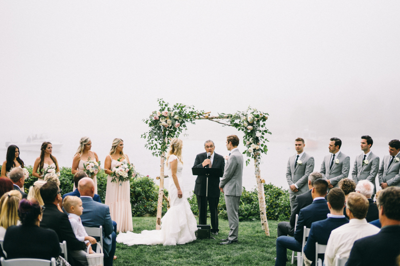 Kennebunkport Wedding with candlelit reception