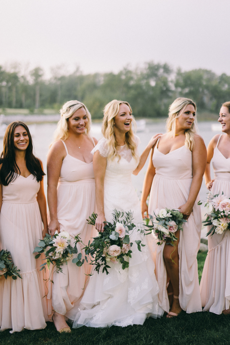 Kennebunkport Wedding with candlelit reception