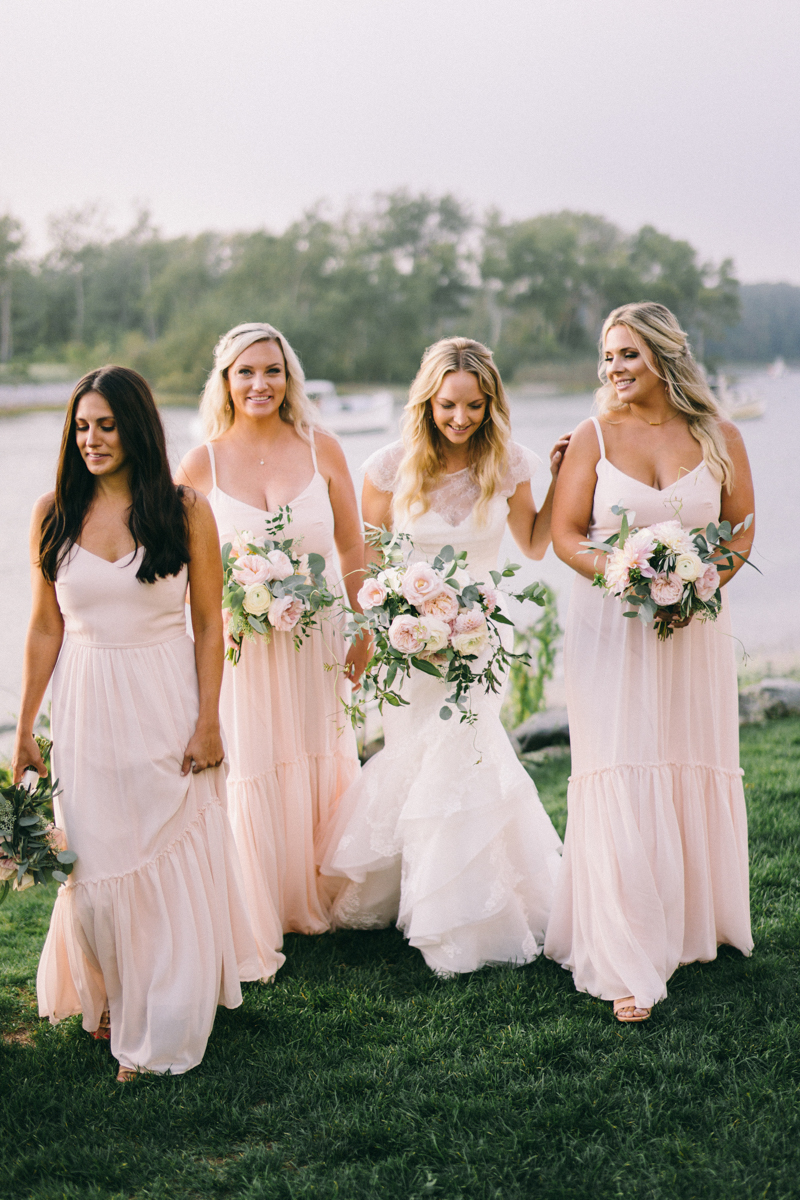 Kennebunkport Wedding with candlelit reception