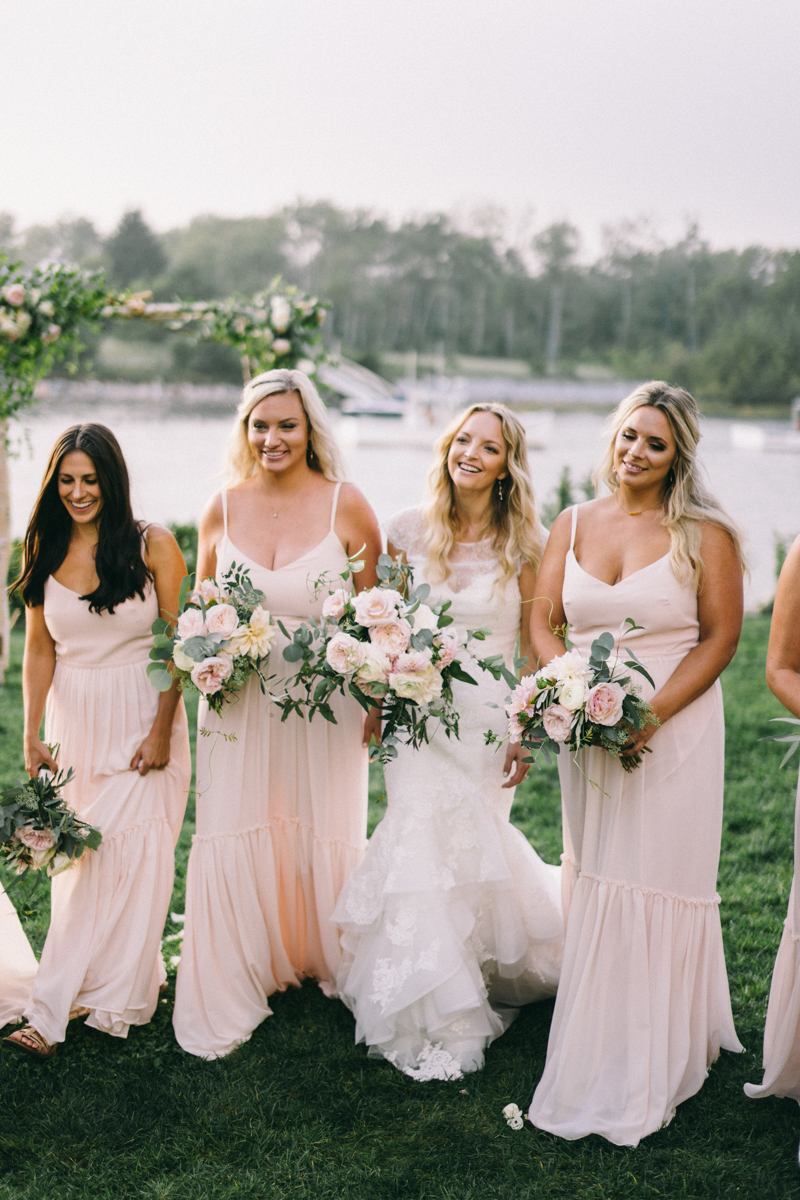 Kennebunkport Wedding with candlelit reception