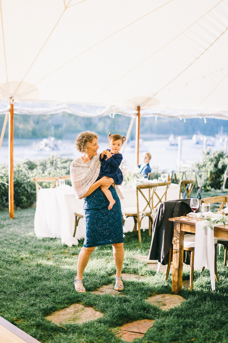 Kennebunkport Wedding with candlelit reception