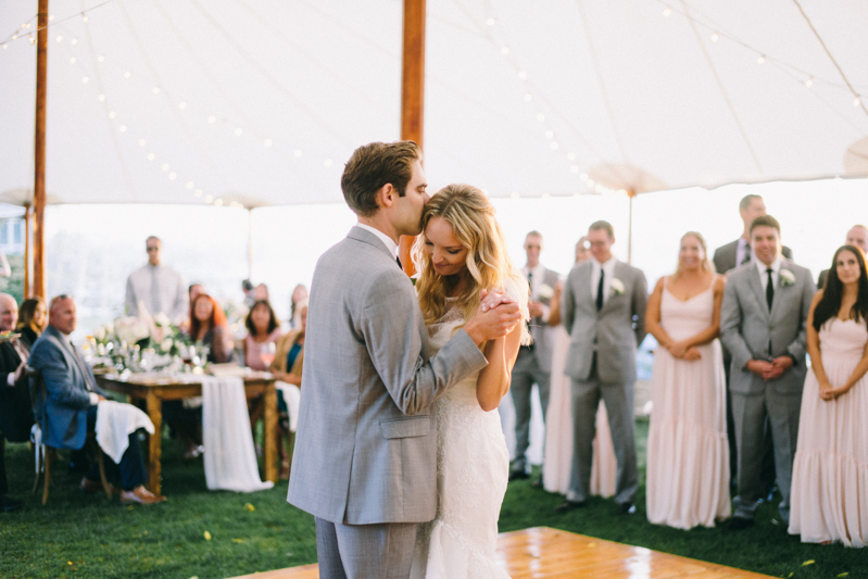 Kennebunkport Wedding with candlelit reception