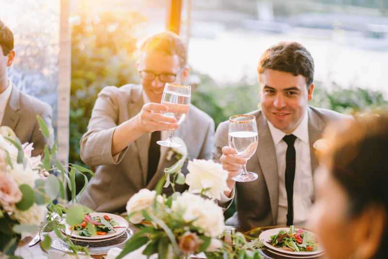 Kennebunkport Wedding with candlelit reception