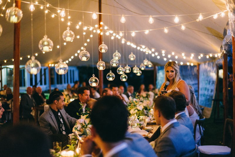 Kennebunkport Wedding with candlelit reception