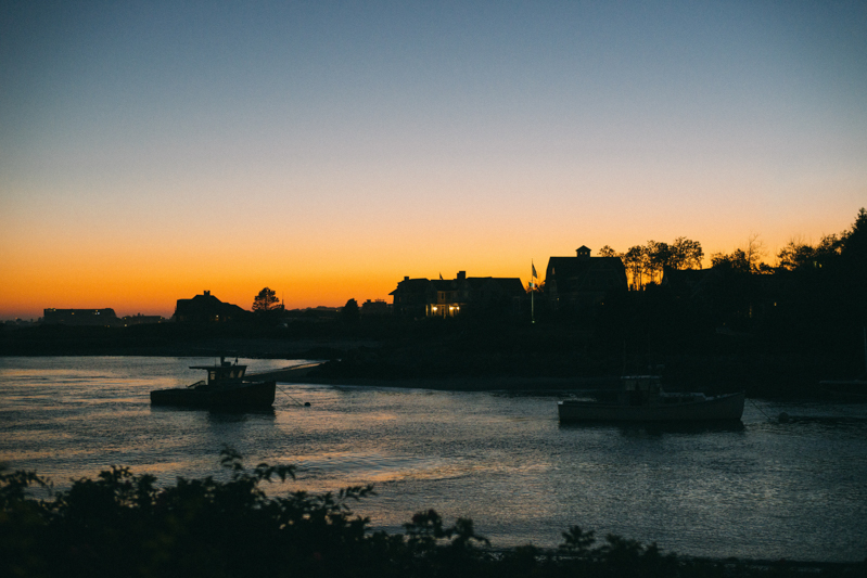 Kennebunkport Wedding with candlelit reception