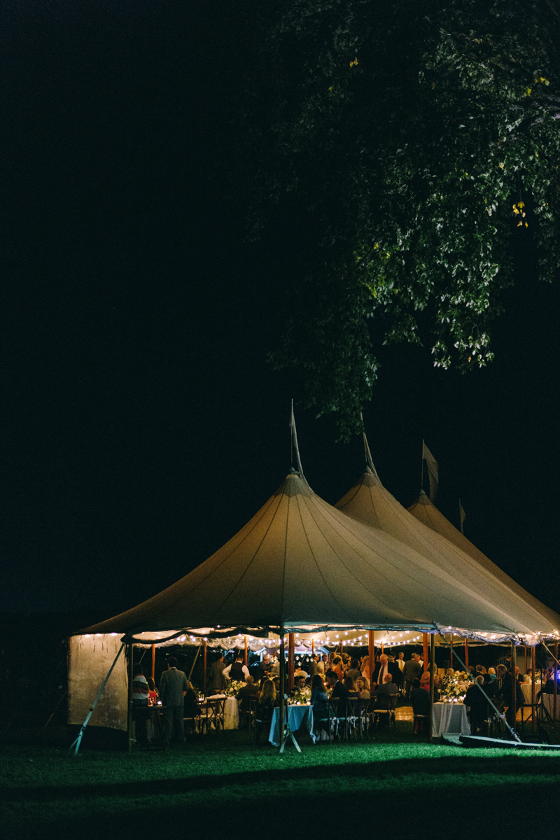 Kennebunkport Wedding with candlelit reception