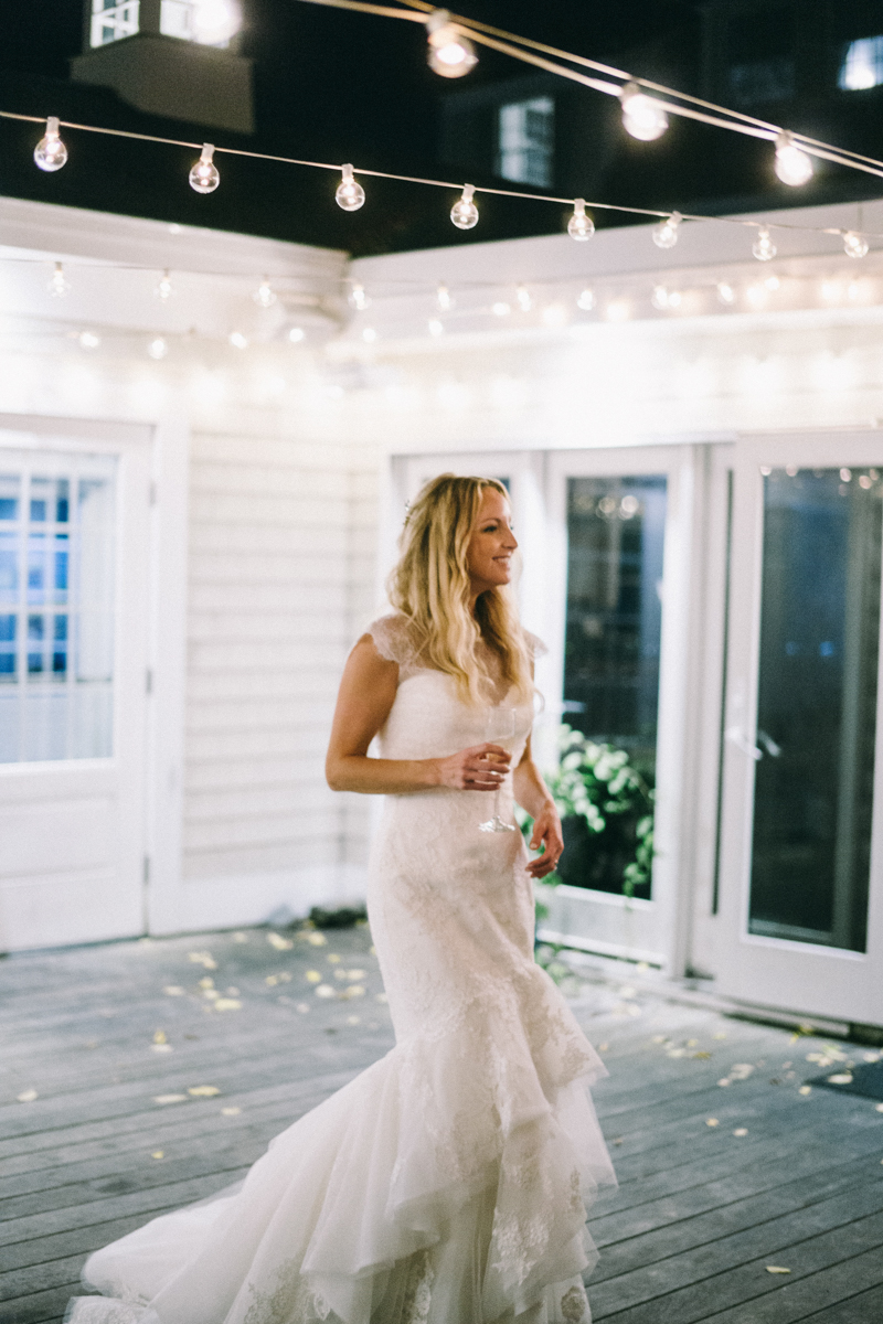 Kennebunkport Wedding with candlelit reception