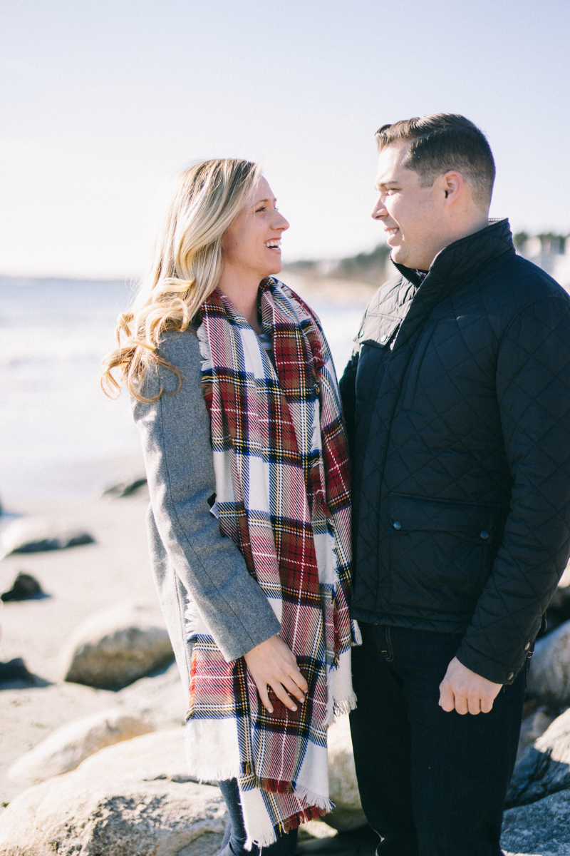 Higgins Beach engagement session scarborough maine