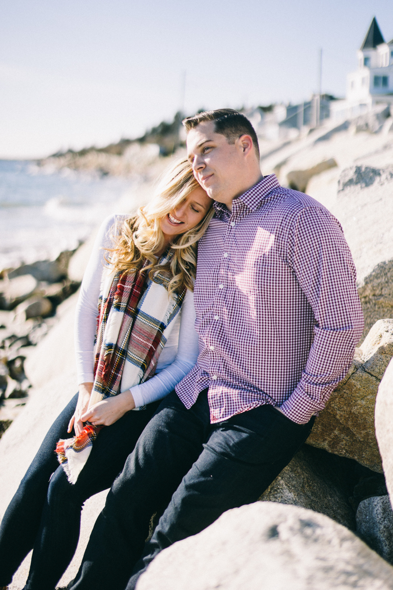 Higgins Beach engagement session scarborough maine