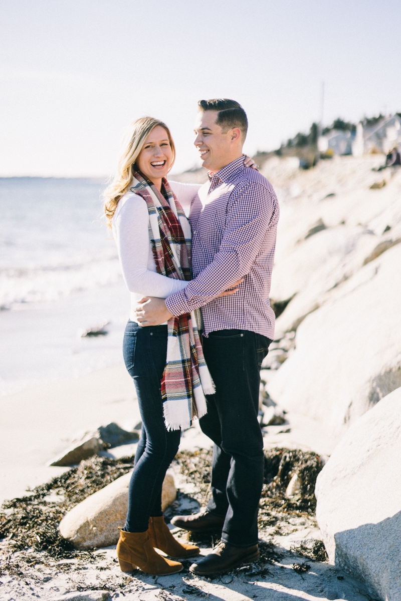 Higgins Beach engagement session scarborough maine