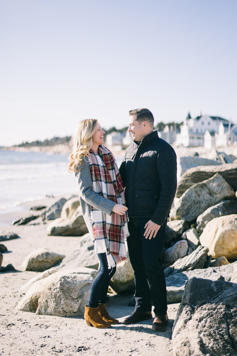 Higgins Beach engagement session scarborough maine