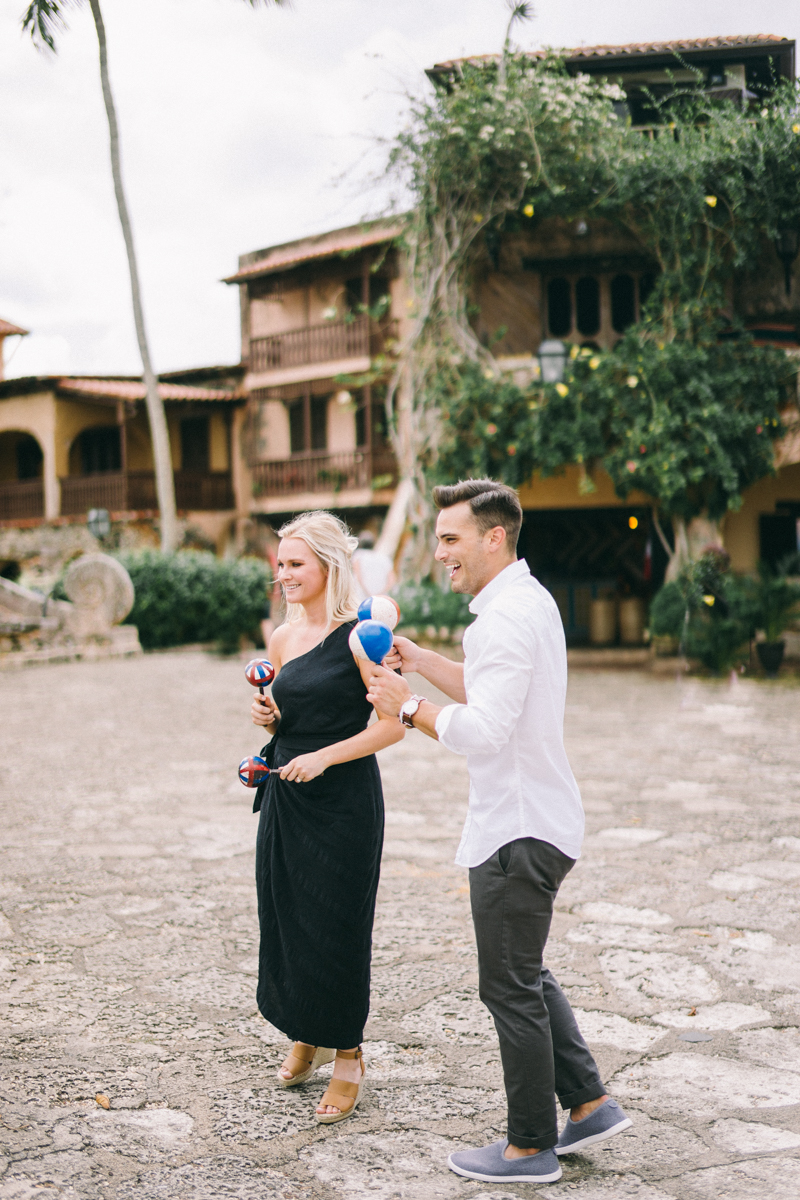 dominican republic engagement photos punta cana altos de chavon fine art engagement session