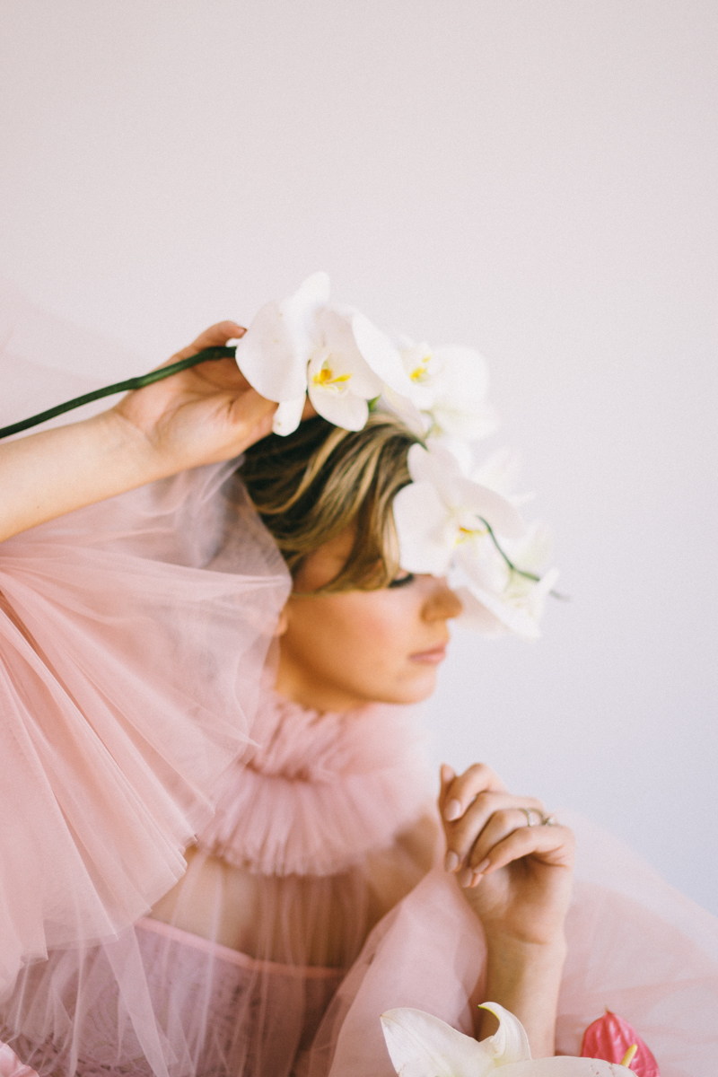 couture wedding fashion blush tulle 