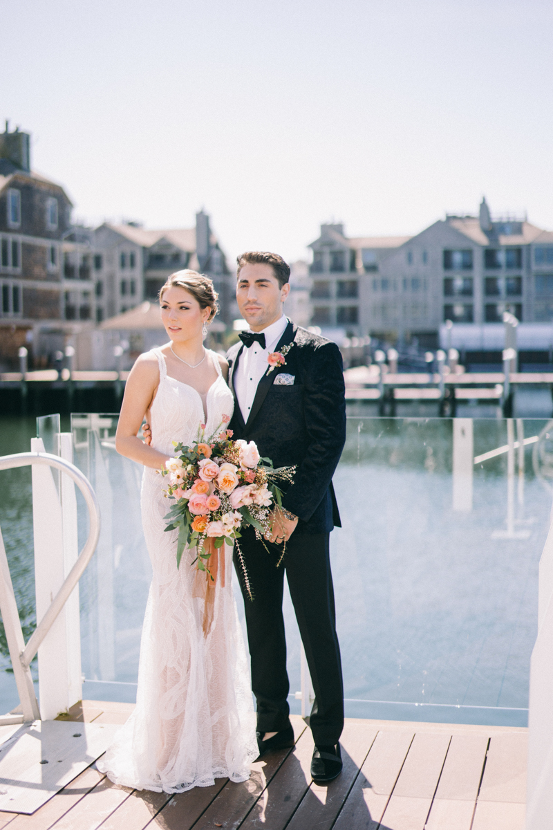 newport feminine pink wedding | newport rhode island