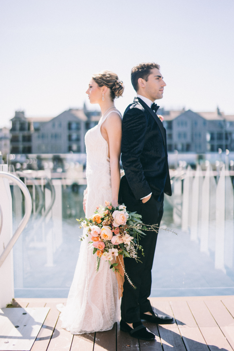 newport feminine pink wedding | newport rhode island