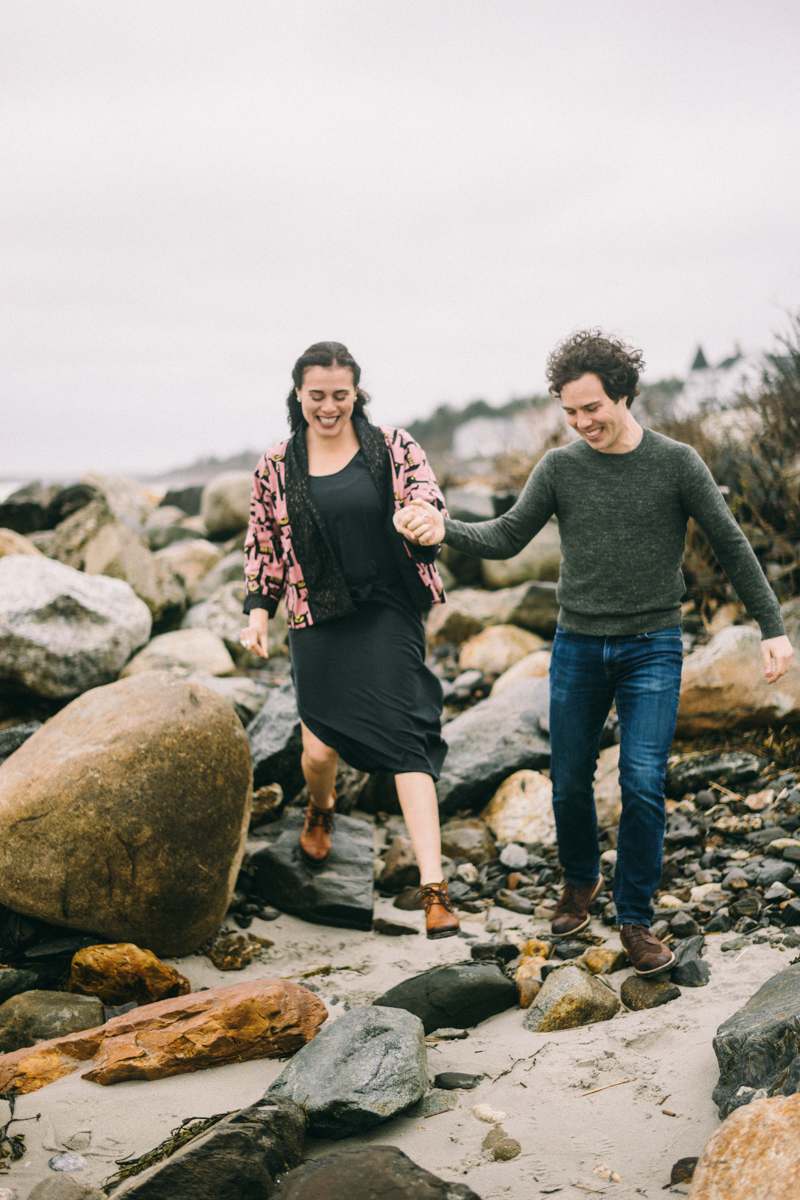 cape elizabeth engagement photos maine