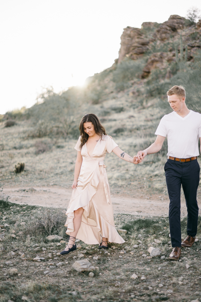 desert engagement photos