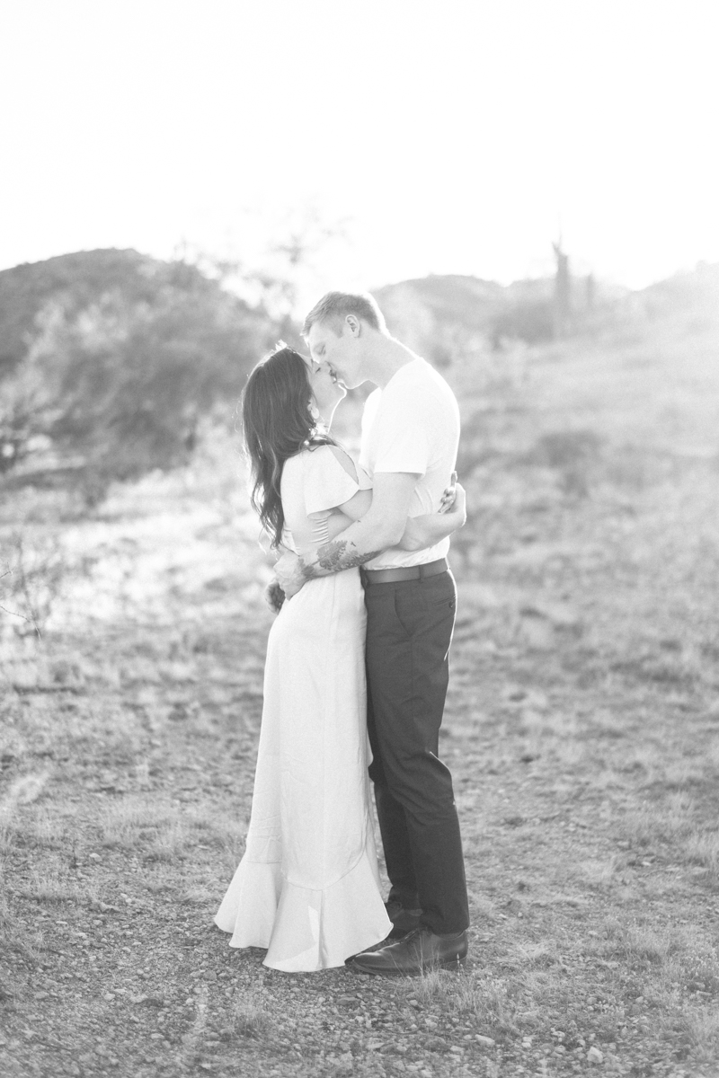 desert engagement photos