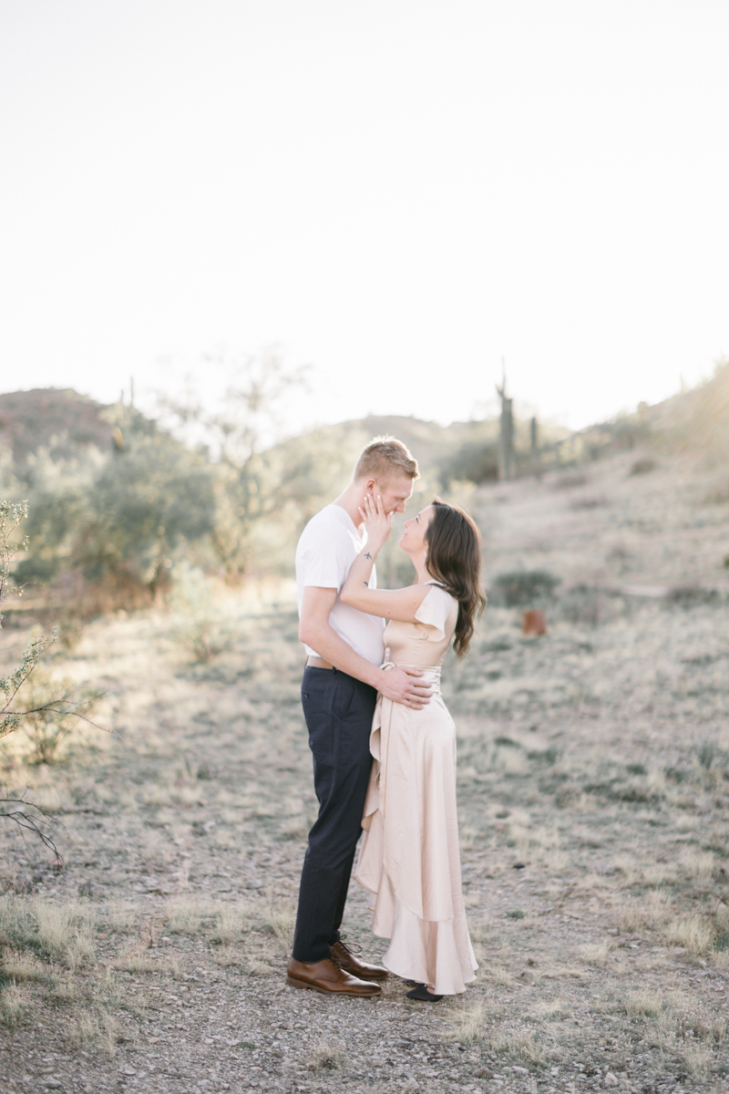 desert engagement photos