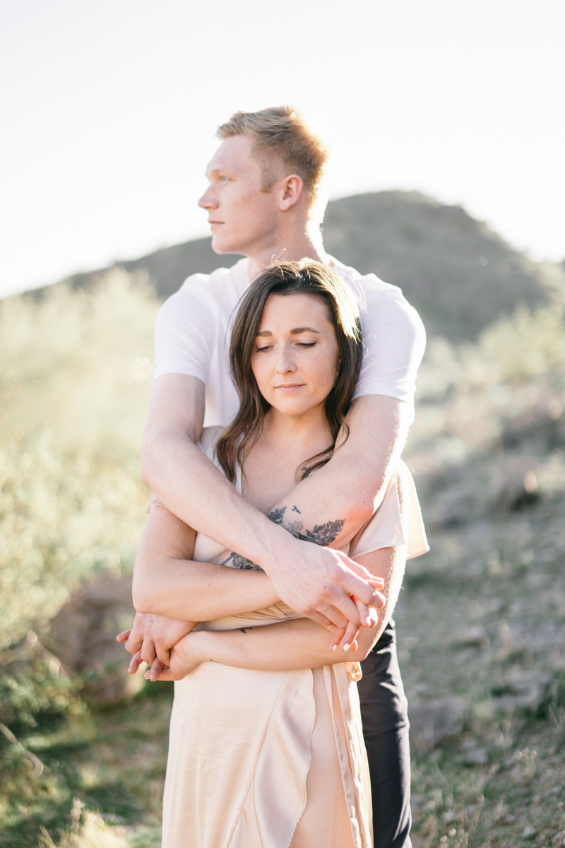 desert engagement photos