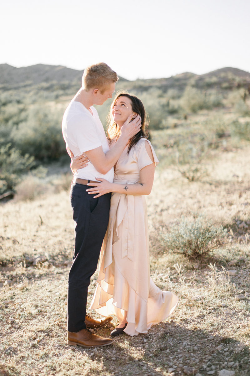 desert engagement photos