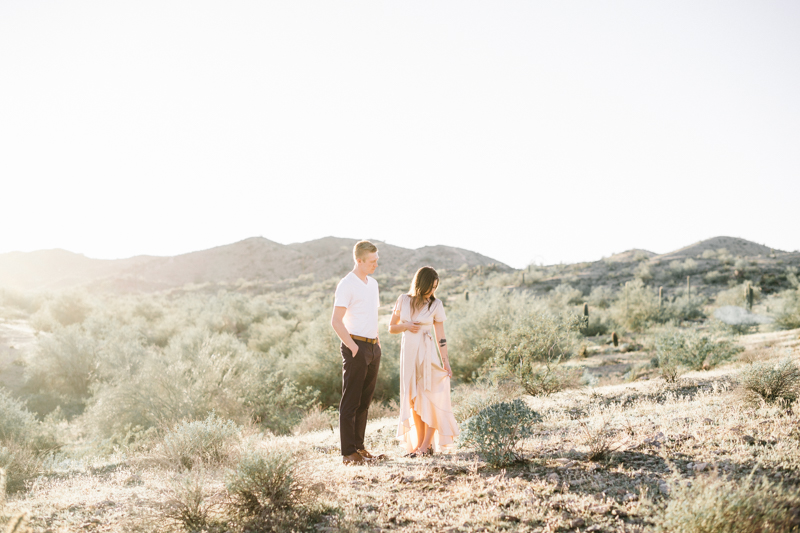 desert engagement photos