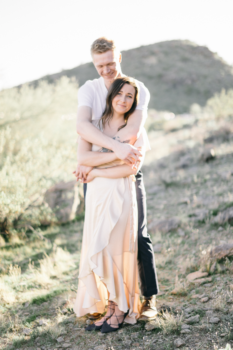 desert engagement photos