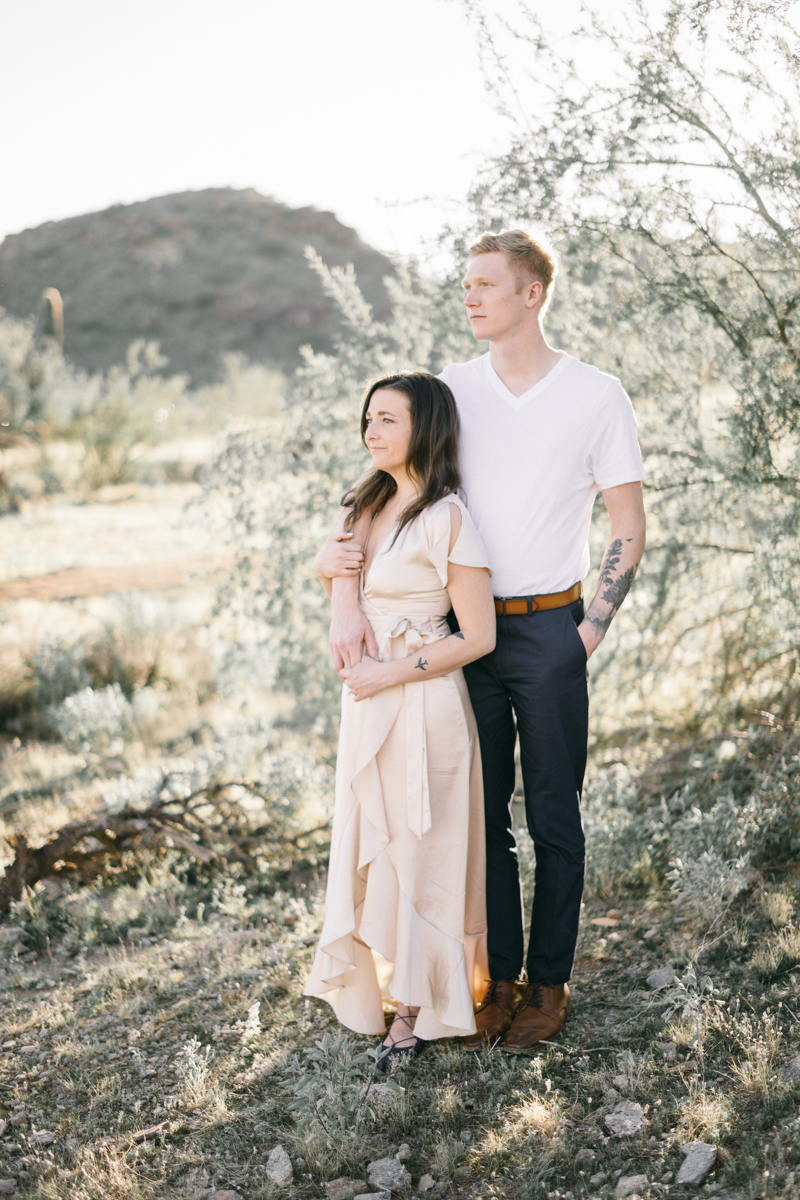 desert engagement photos