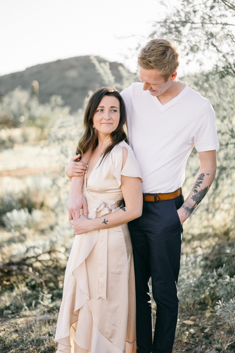 desert engagement photos