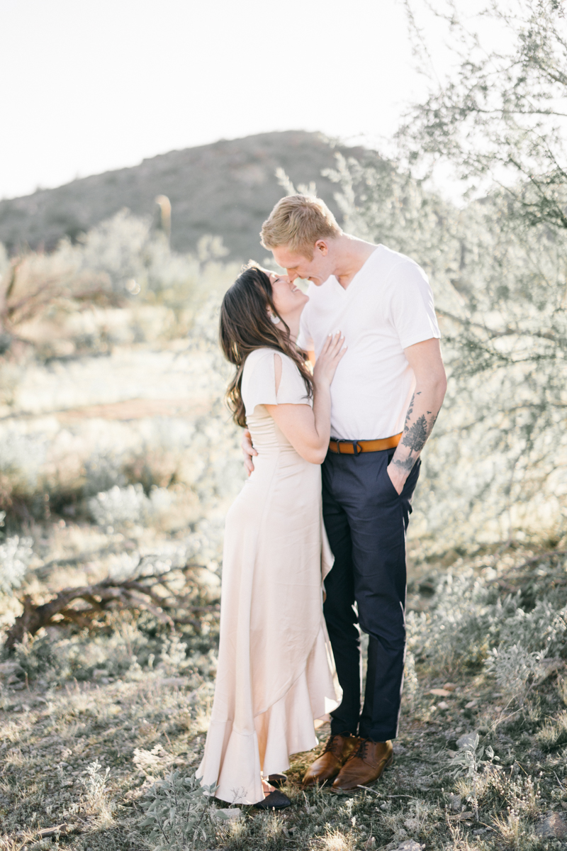 desert engagement photos