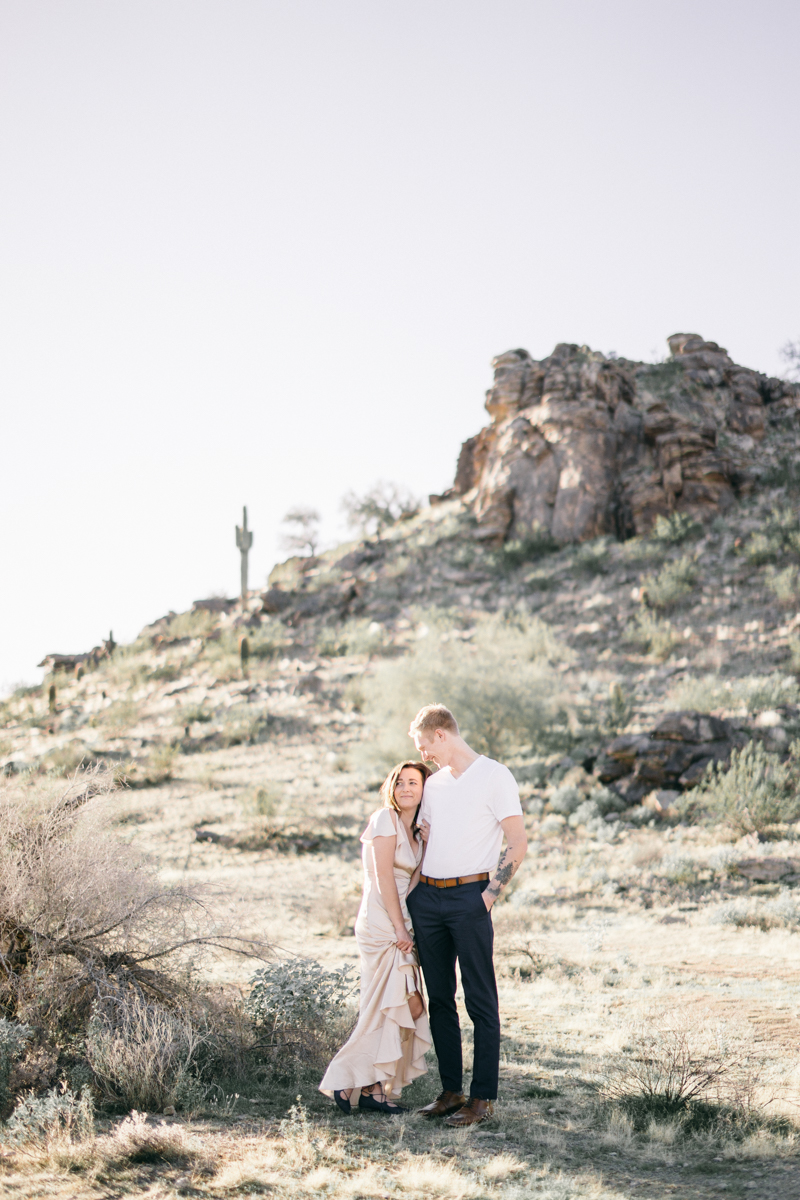 desert engagement photos