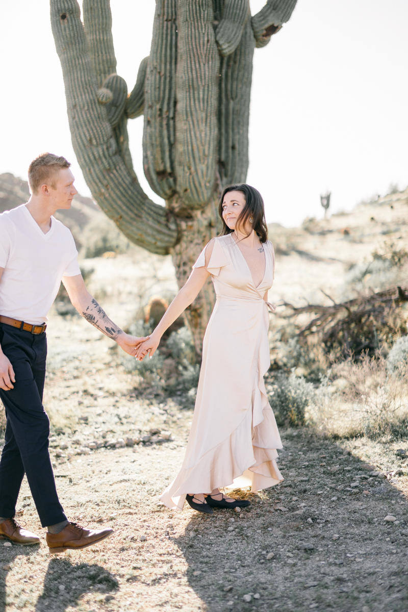 desert engagement photos