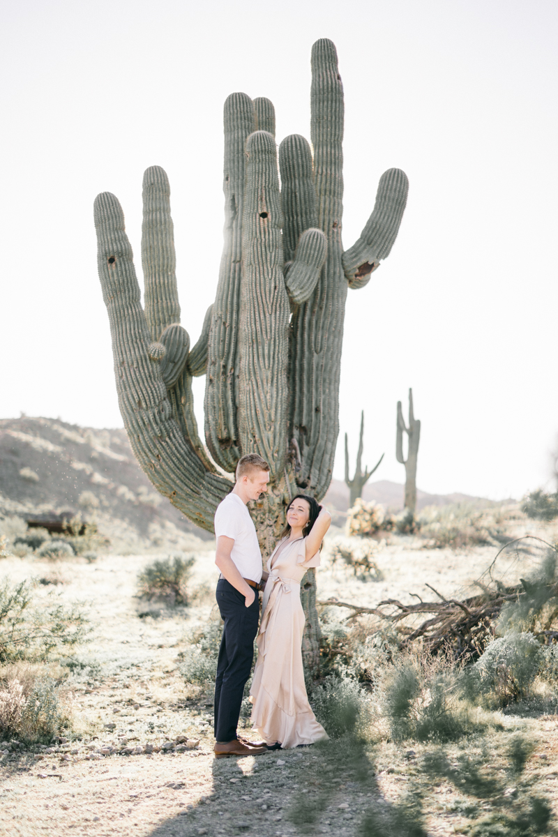 cactus engagement photos