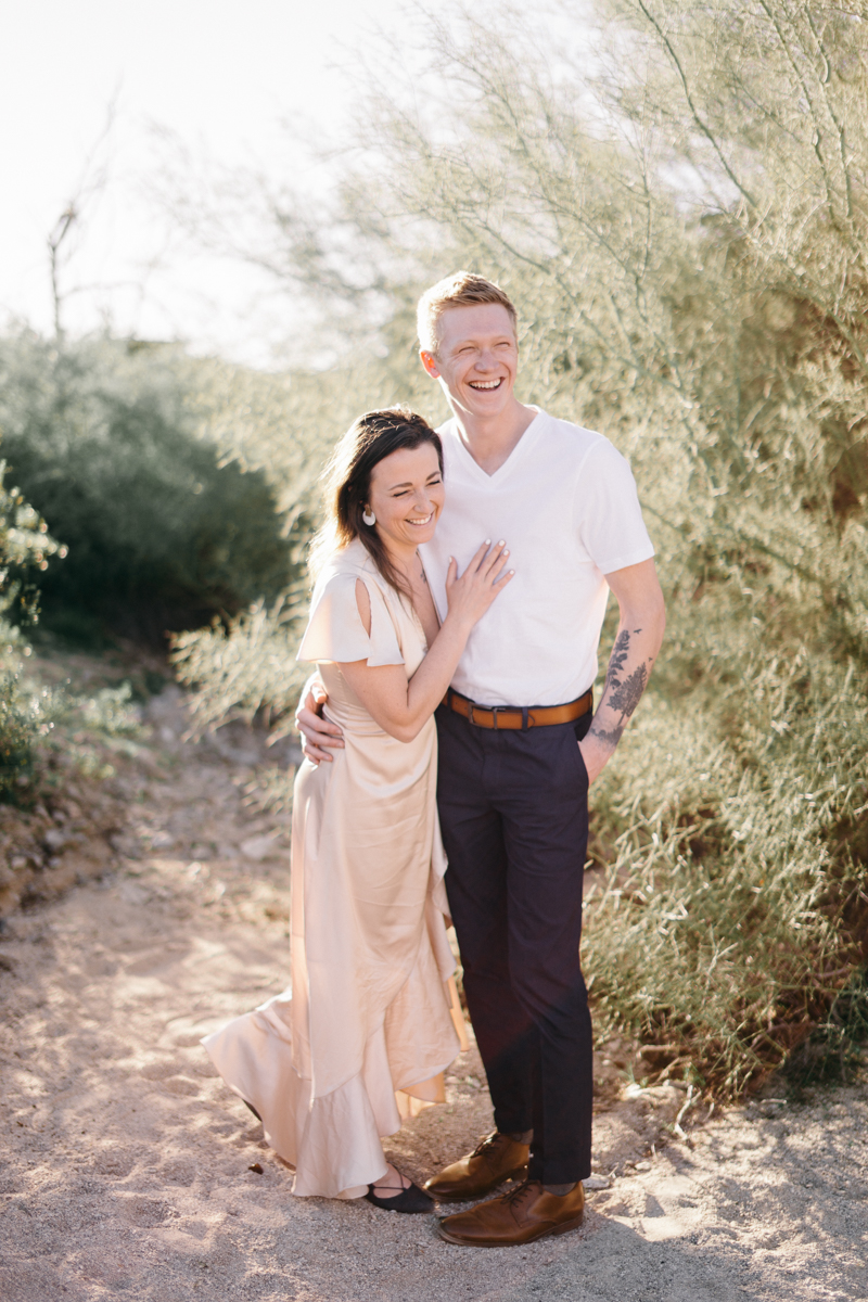 desert engagement photos