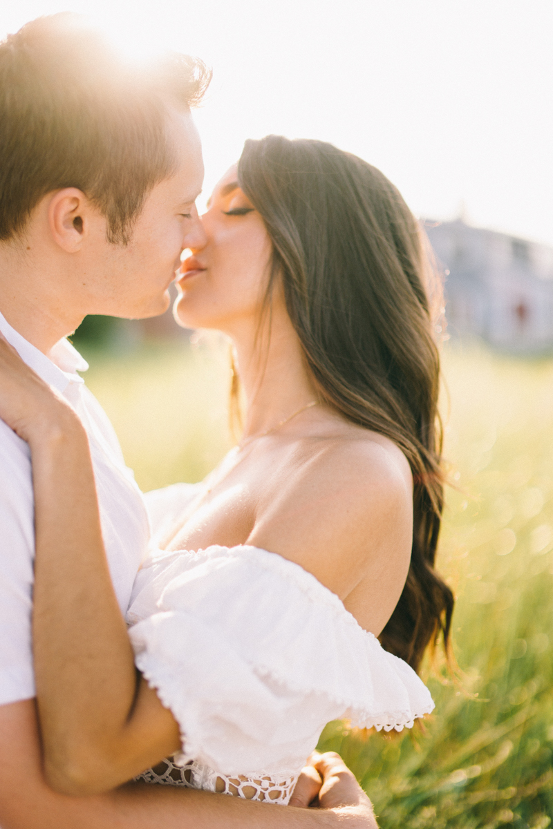 sunset beach engagement golden hour destination wedding photographer