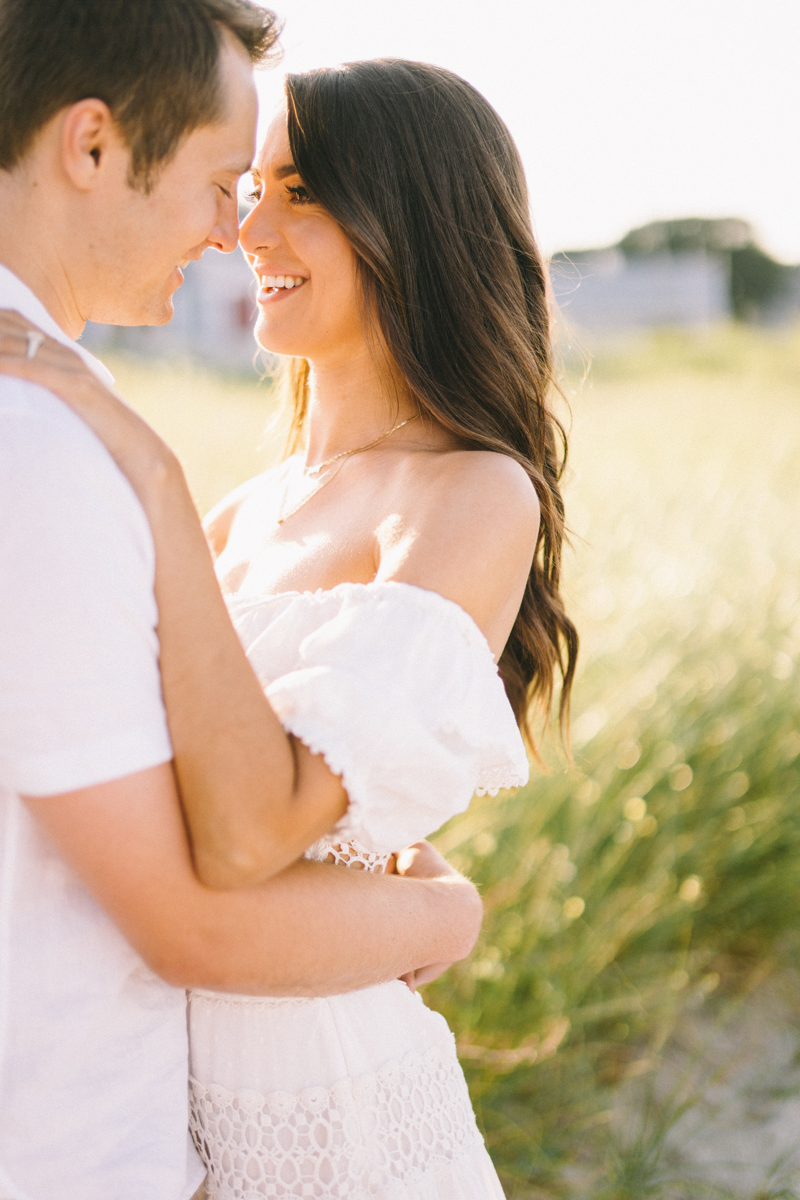 sunset beach engagement golden hour destination wedding photographer