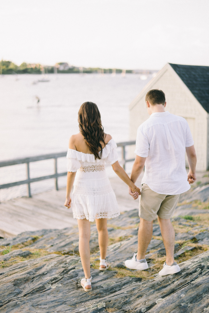 sunset beach engagement golden hour destination wedding photographer