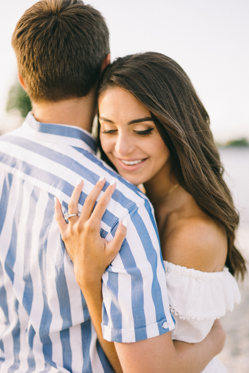 sunset beach engagement golden hour destination wedding photographer