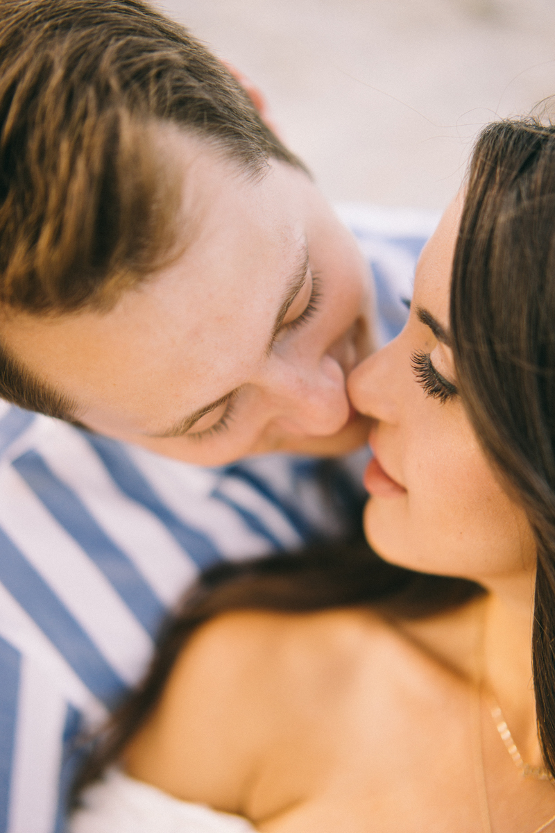 sunset beach engagement golden hour destination wedding photographer