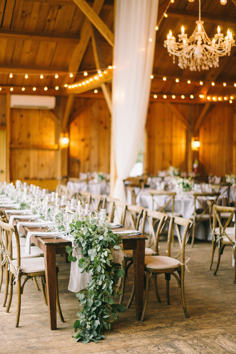 foggy maine wedding in the mountains