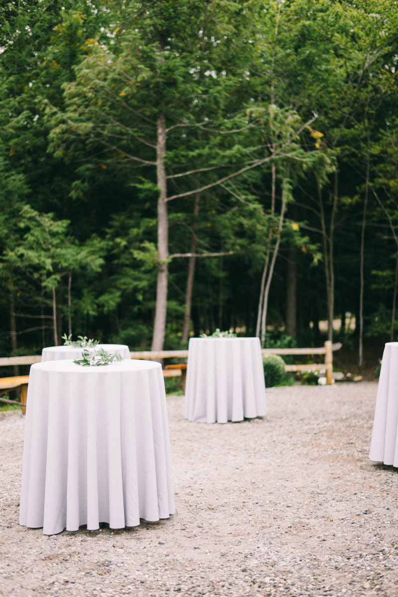 foggy maine wedding in the mountains