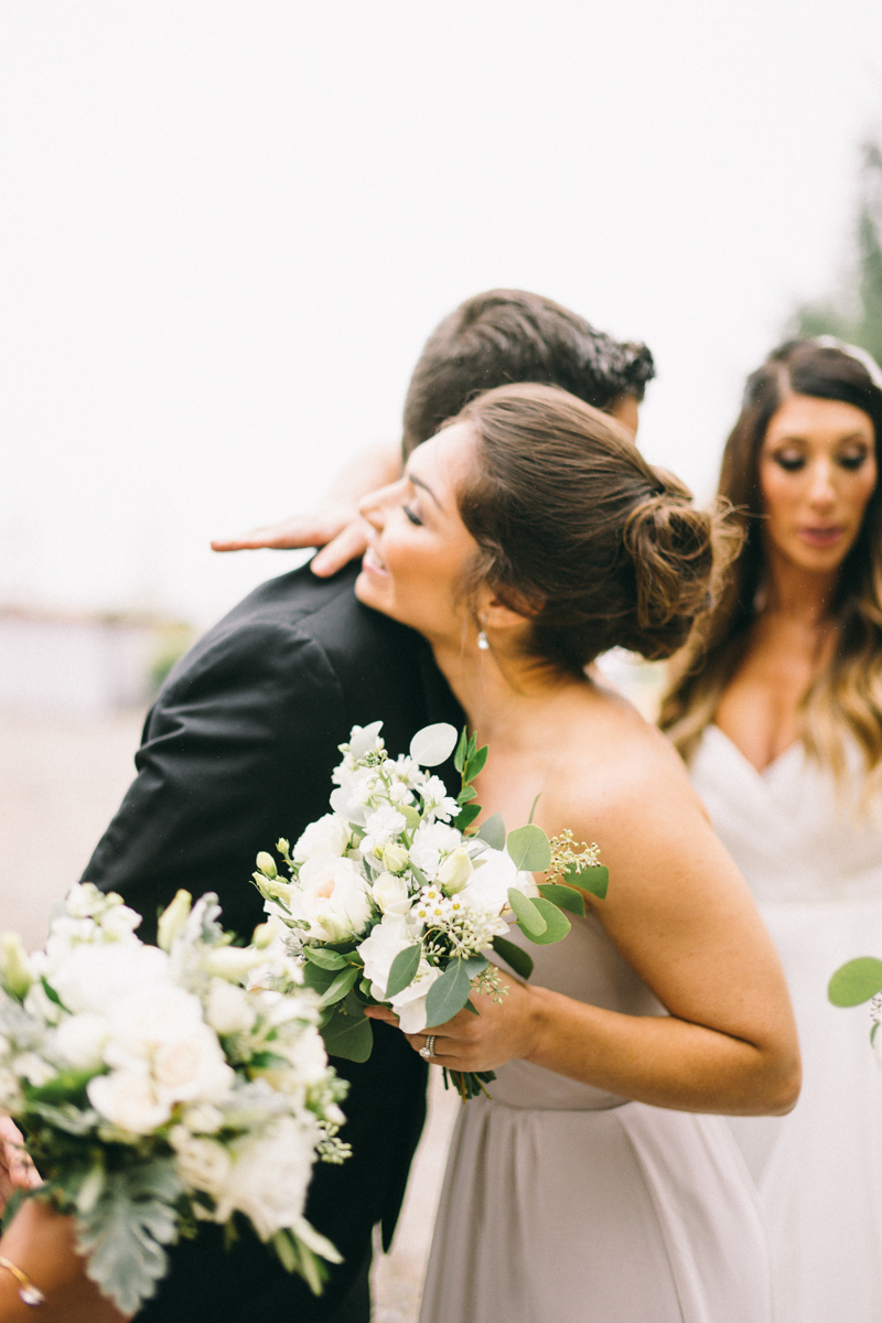 foggy maine wedding in the mountains