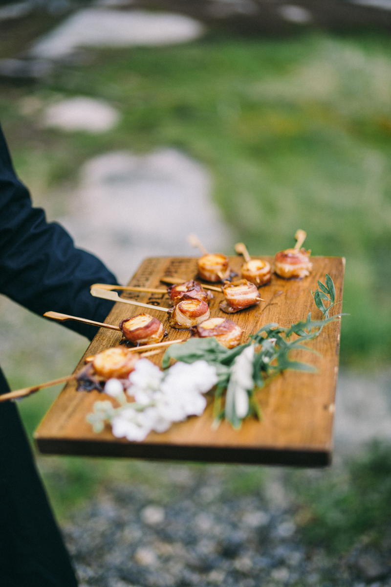 foggy maine wedding in the mountains