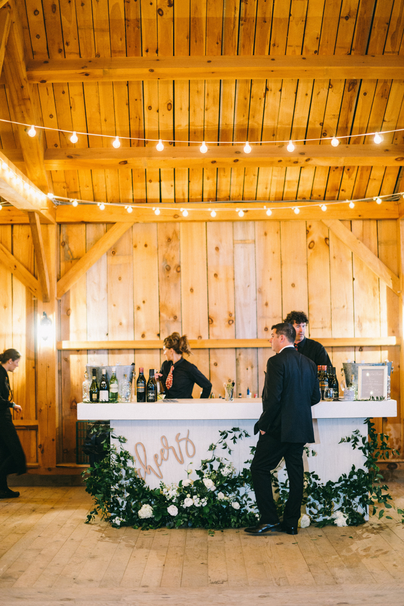 foggy maine wedding in the mountains