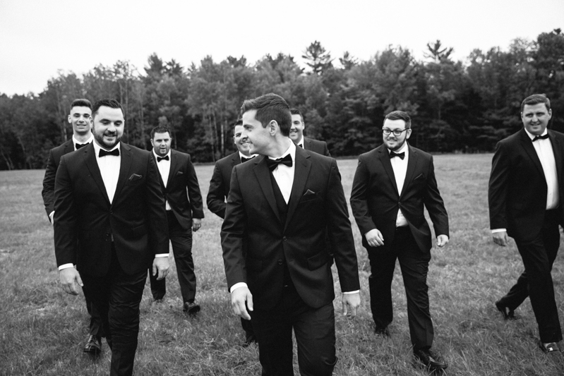 foggy maine wedding in the mountains