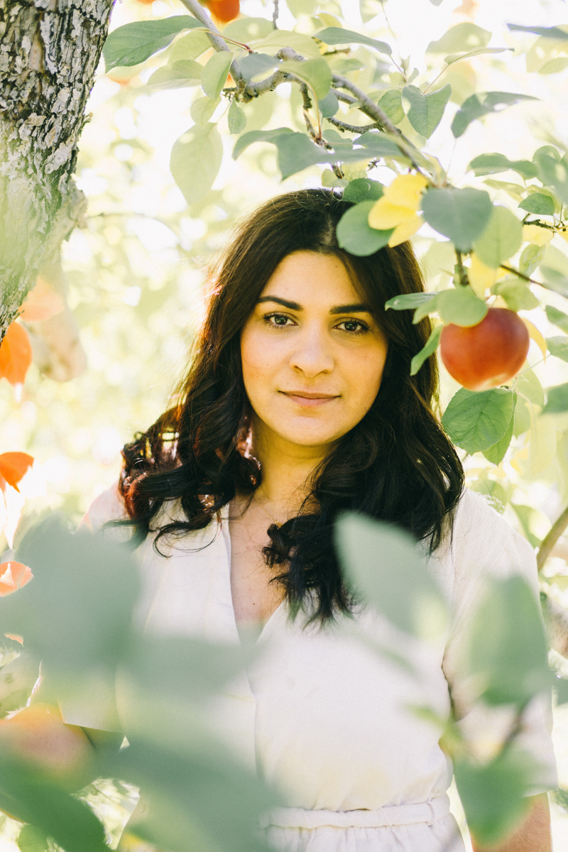 apple picking family portrait session maine