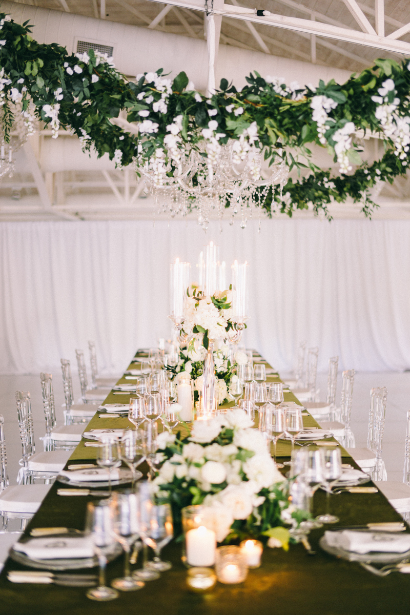 green and white luxury wedding tablescapes scottsdale arizona
