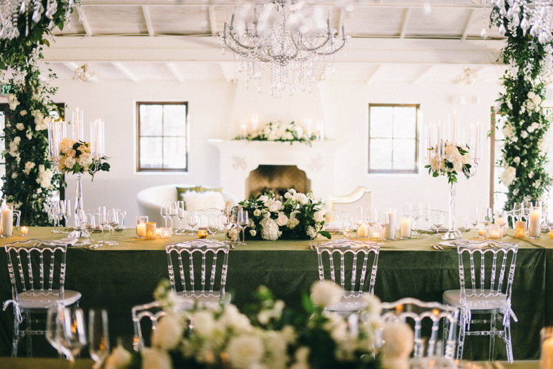 green and white luxury wedding tablescapes scottsdale arizona